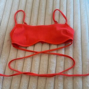 Hollister Coral Swim Top